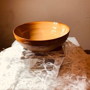 Craft Textured Ceramic Bowl in Rich Tan